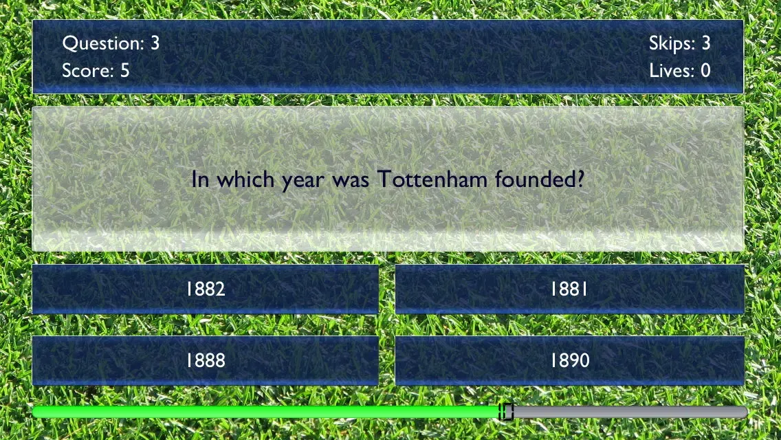 Capturas de pantalla de The Spurs Quiz - The Unofficial Quiz About Tottenham Football Club