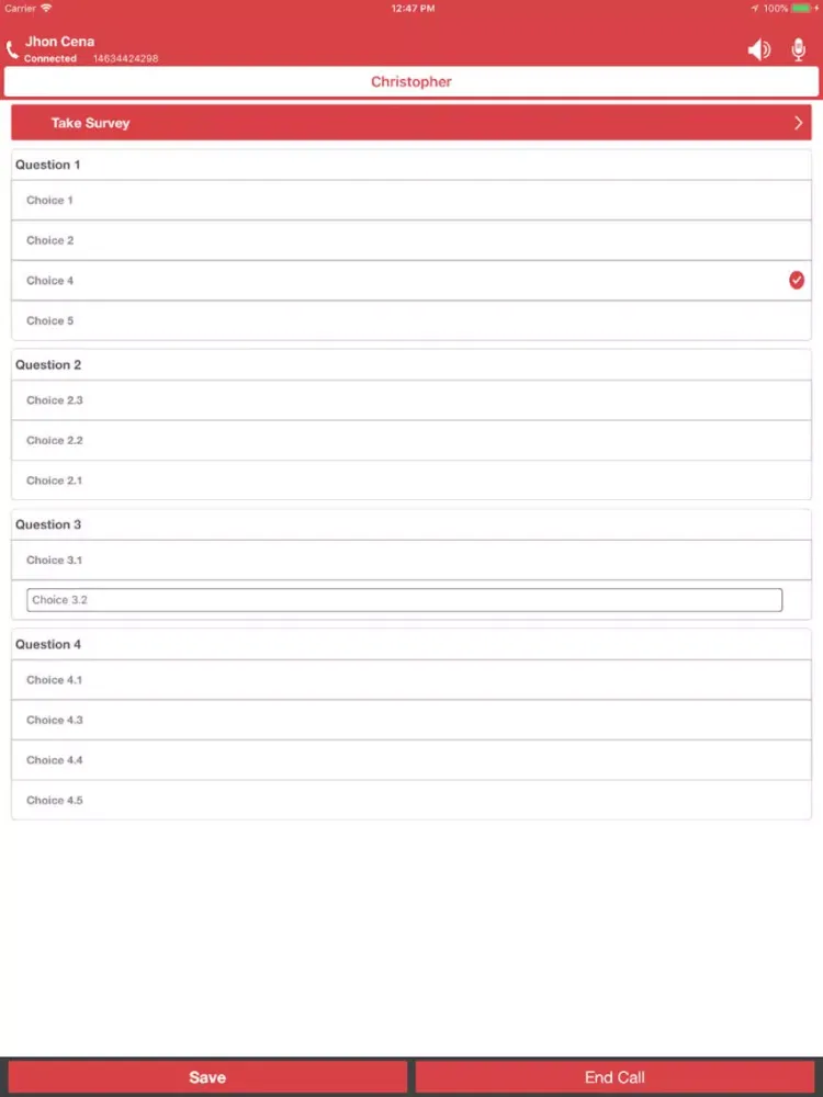 Zrzuty ekranu Advantage Cell Phone Dialer iPad 