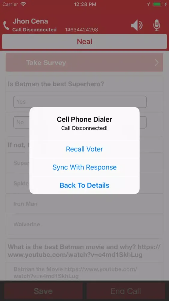 Zrzuty ekranu Advantage Cell Phone Dialer