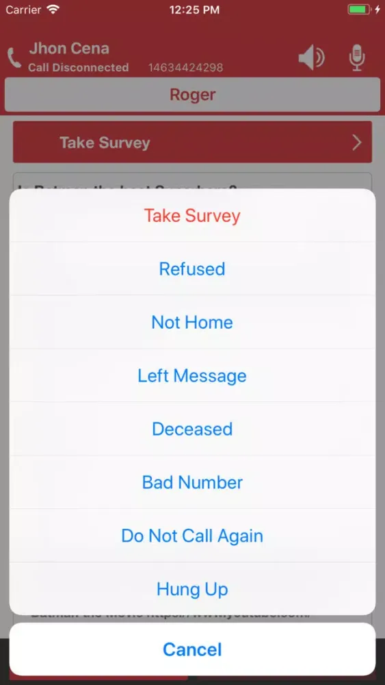 Zrzuty ekranu Advantage Cell Phone Dialer