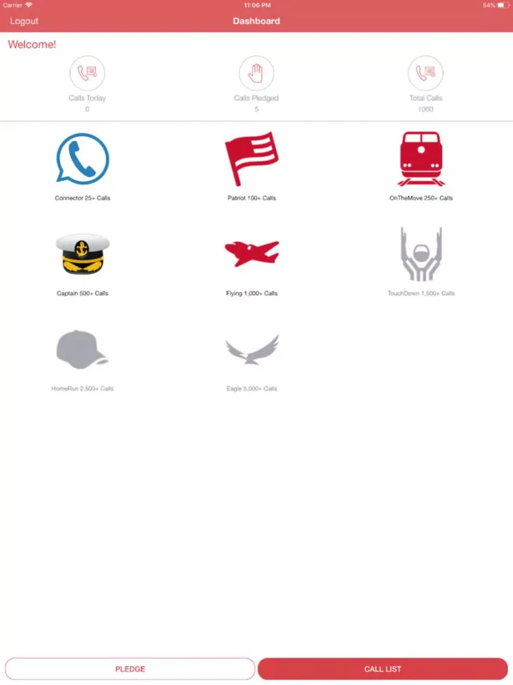 Advantage 3 Red Dialer iPad  スクリーンショット