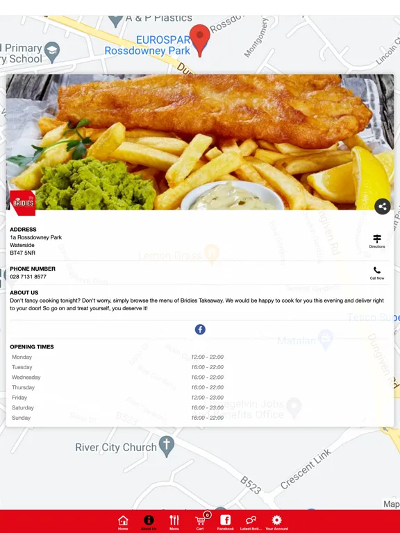 تصاویر Bridies Takeaway Rossdowney iPad 