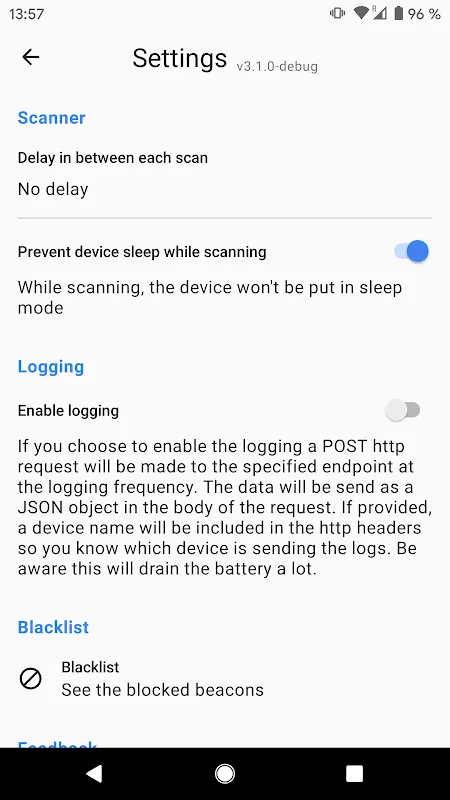 Beacon Scanner স্ক্রিনশট
