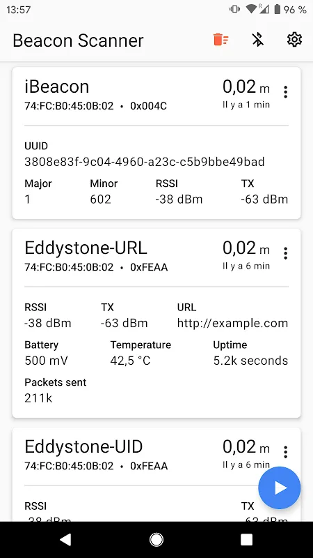 Beacon Scanner স্ক্রিনশট