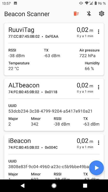 Beacon Scanner স্ক্রিনশট