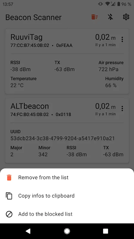 Beacon Scanner স্ক্রিনশট