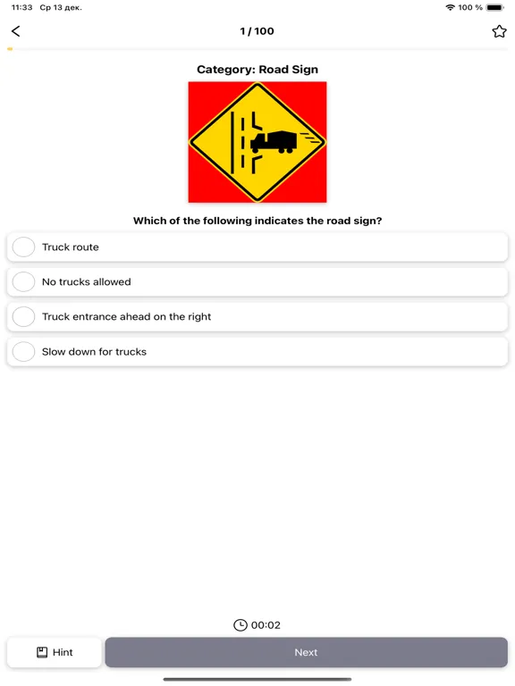 ภาพหน้าจอของ G1 Driving Theory Test Ontario iPad 