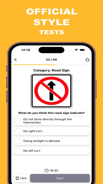 ภาพหน้าจอของ G1 Driving Theory Test Ontario