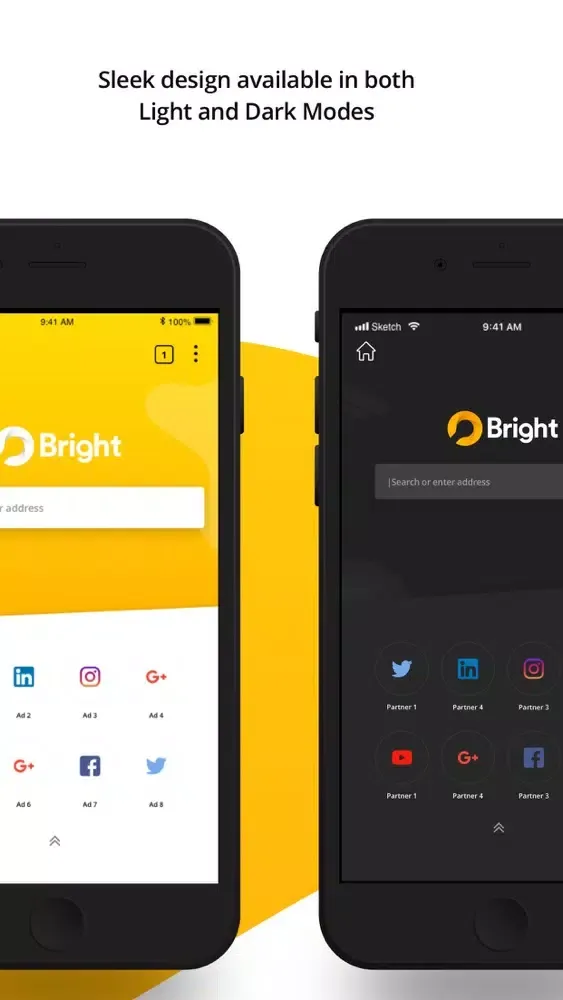 Captures d'écran de Bright Browser Mobile