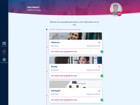 Tangkapan skrin OnFire Onboarding iPad 