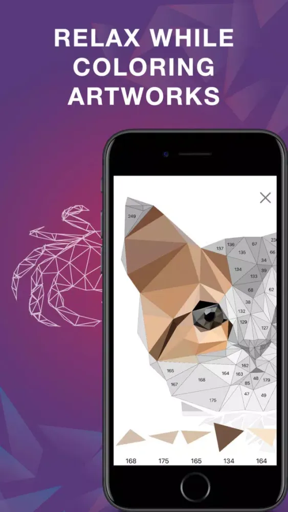 Скриншоты LollyPoly Art - Coloring Game