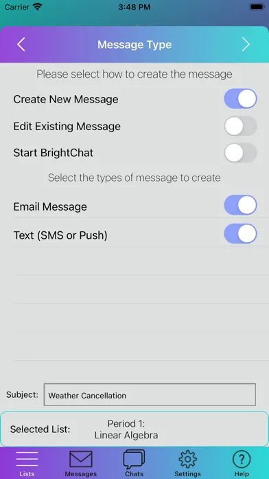 Tangkapan layar BrightArrow Mobile 2.1