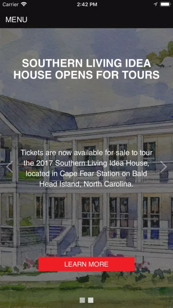 Tangkapan layar Southern Living Idea House