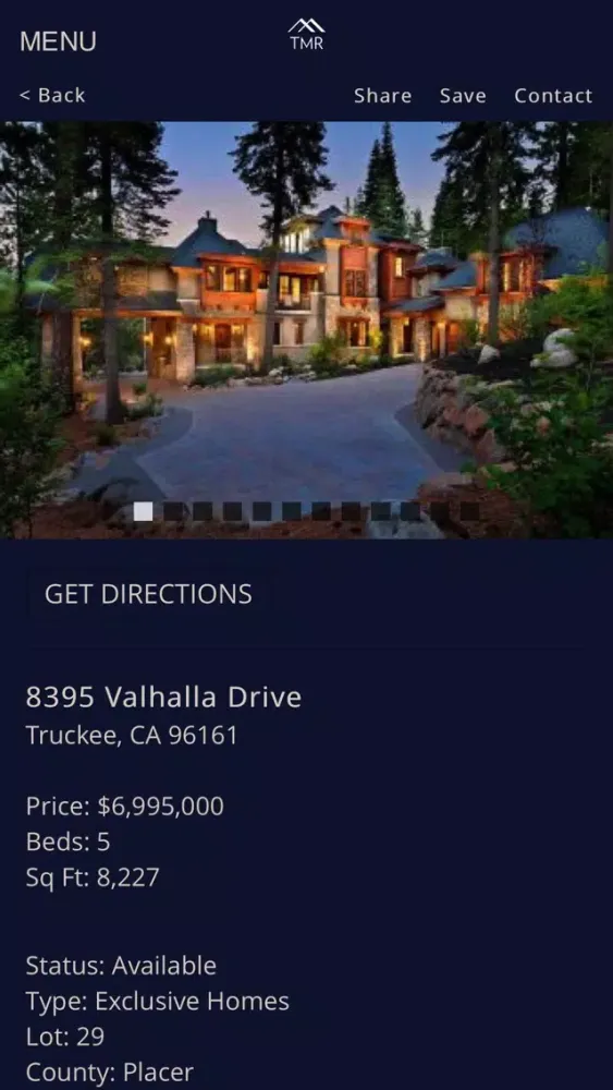 Captures d'écran de Tahoe Mountain Realty