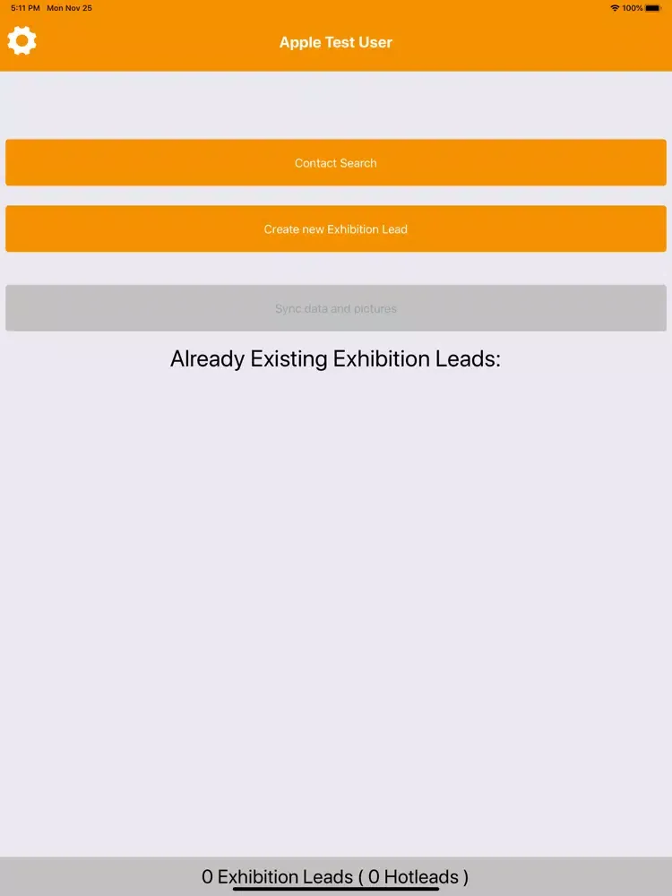 Tangkapan layar iFair Lead Management v2 iPad 
