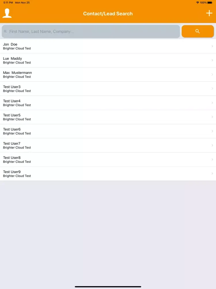 Tangkapan layar iFair Lead Management v2 iPad 