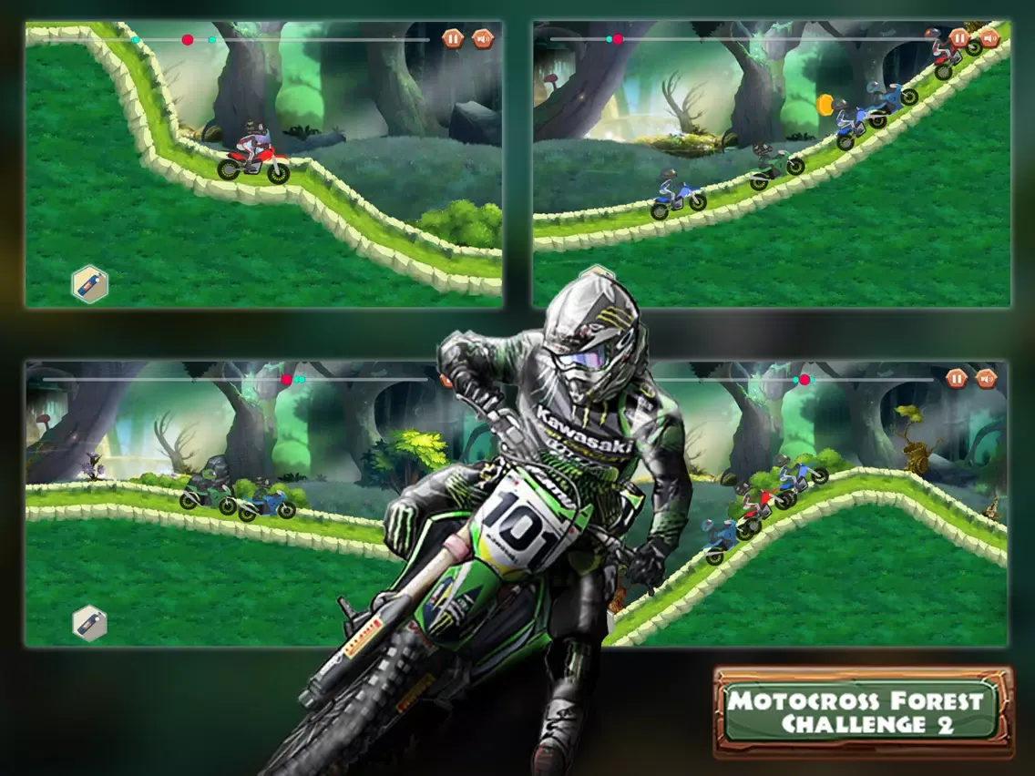 ภาพหน้าจอของ Motocross Forest Challenge 2 iPad 