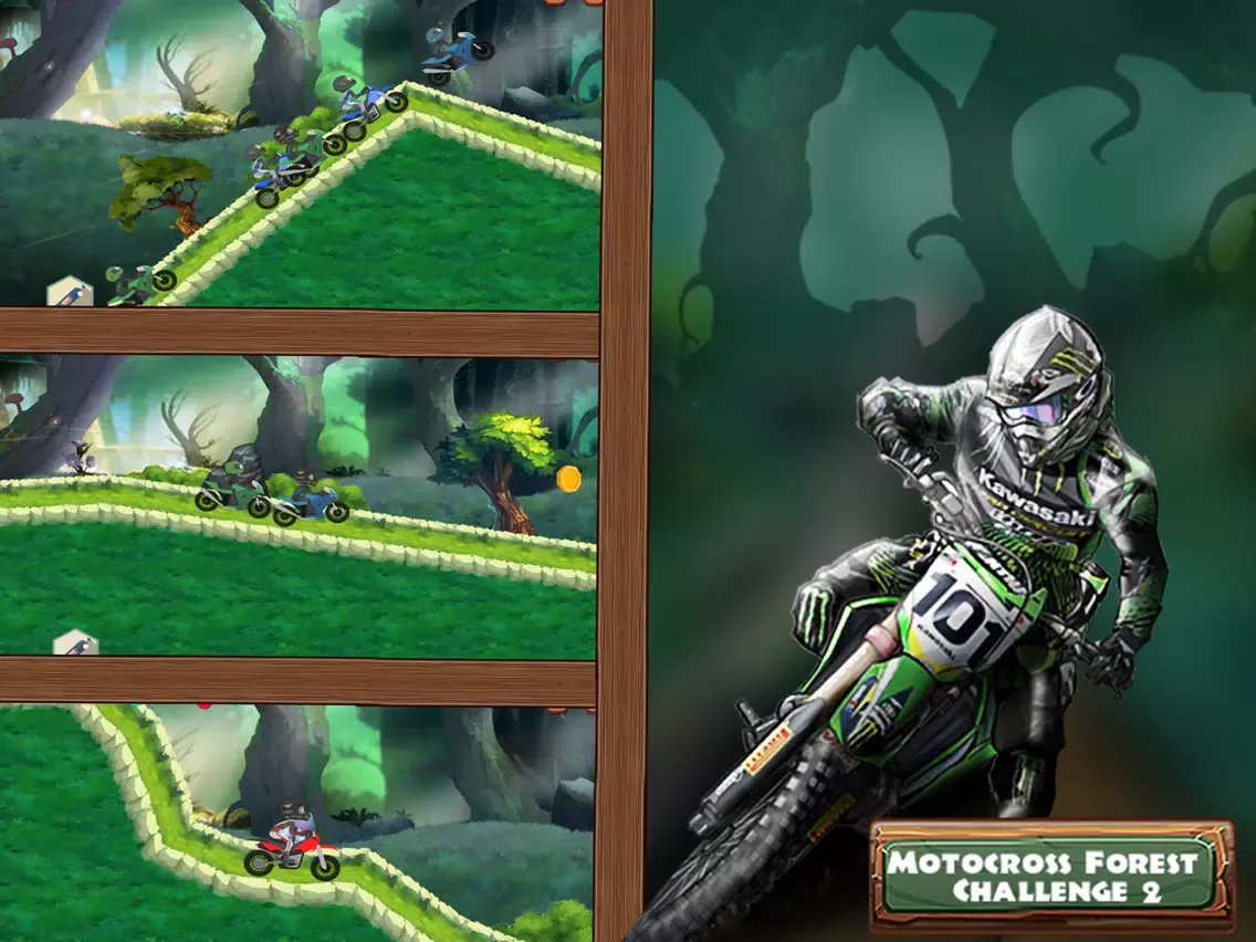 ภาพหน้าจอของ Motocross Forest Challenge 2 iPad 