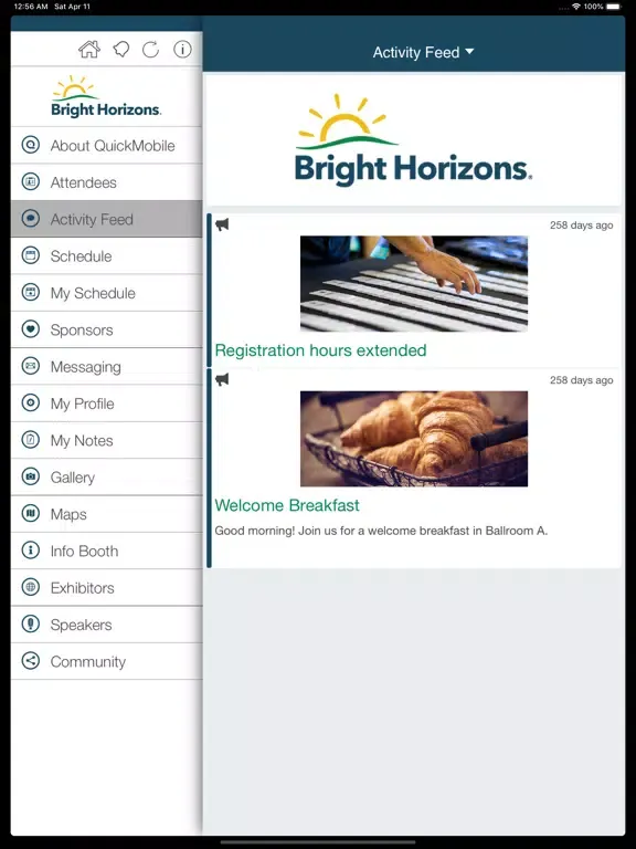 Bright Horizons Mtgs & Events iPad  স্ক্রিনশট