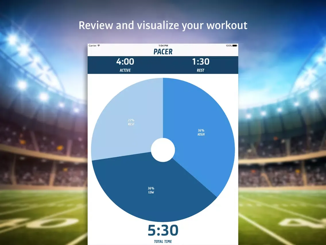 Tangkapan layar Pacer Fitness - Interval Timer iPad 