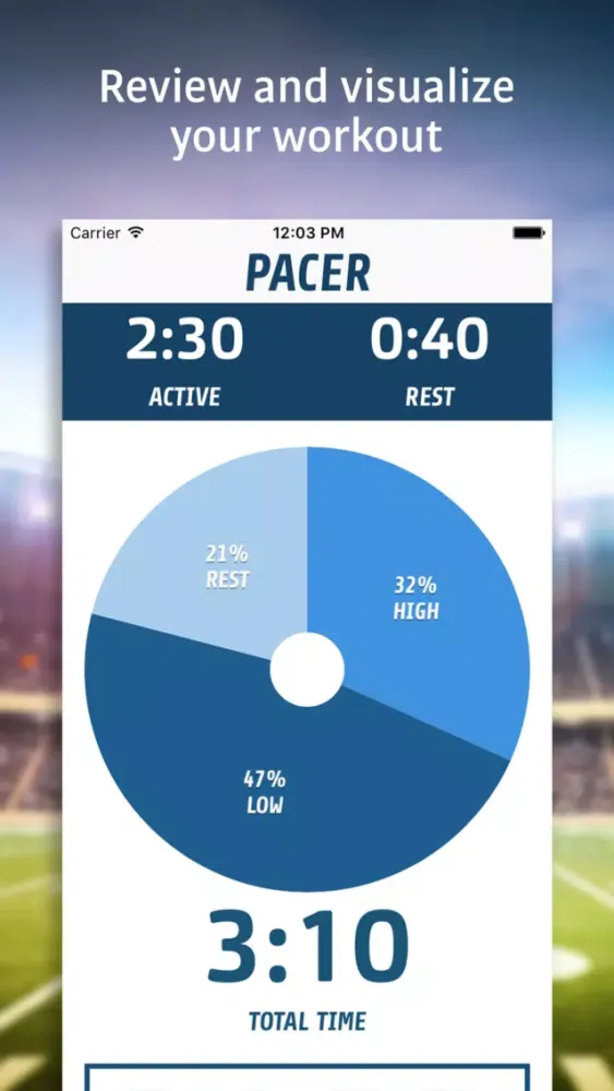 Tangkapan layar Pacer Fitness - Interval Timer