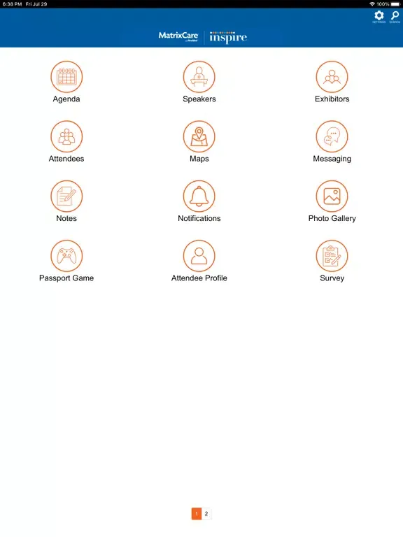 Capturas de pantalla de MatrixCare Inspire 2022 iPad 