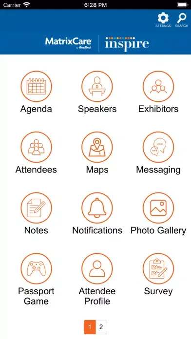Capturas de pantalla de MatrixCare Inspire 2022