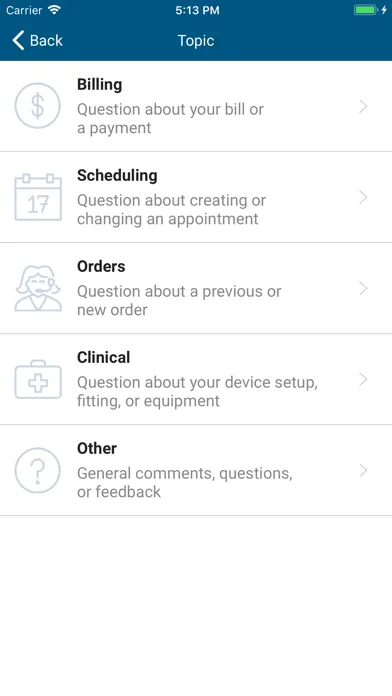 Tangkapan layar Patient Hub by Brightree