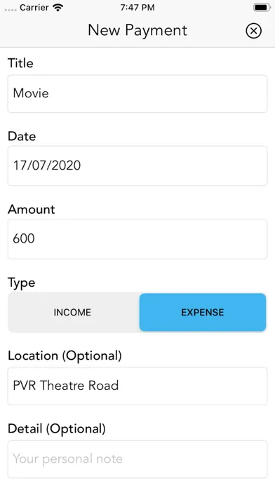 Expense Tracker. سکرین شاٹس