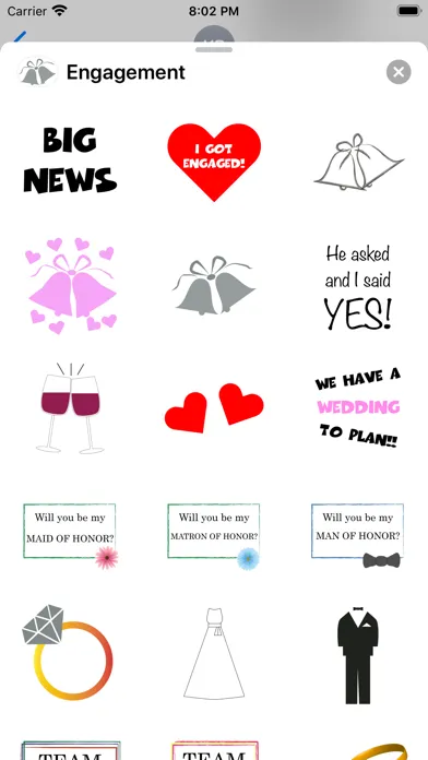 Engagement Sticker Pack スクリーンショット