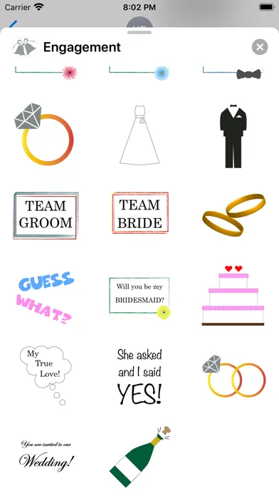 Engagement Sticker Pack スクリーンショット