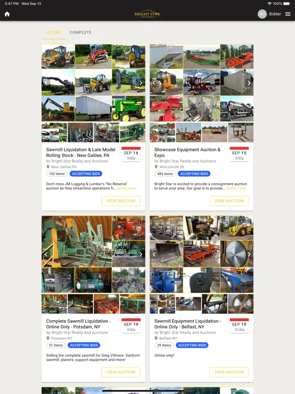 Bright Star Realty and Auction iPad 应用截图