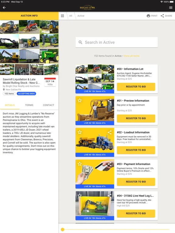 Bright Star Realty and Auction iPad 应用截图