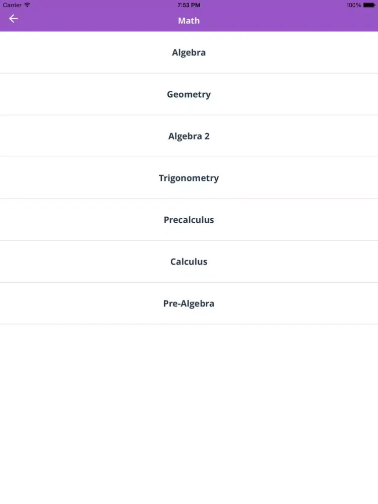 Brightstorm - Learn math, science, SAT, ACT, English from expert teachers iPad 應用截圖