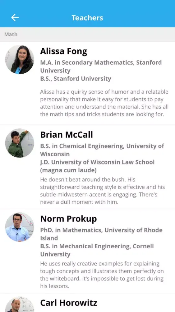 Brightstorm - Learn math, science, SAT, ACT, English from expert teachers應用截圖