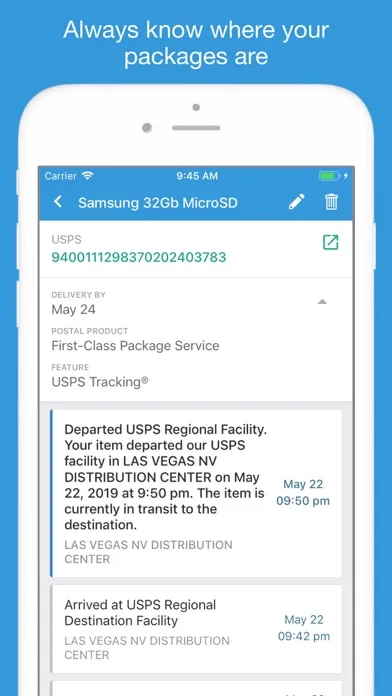 Packages - Track Your Parcels应用截图