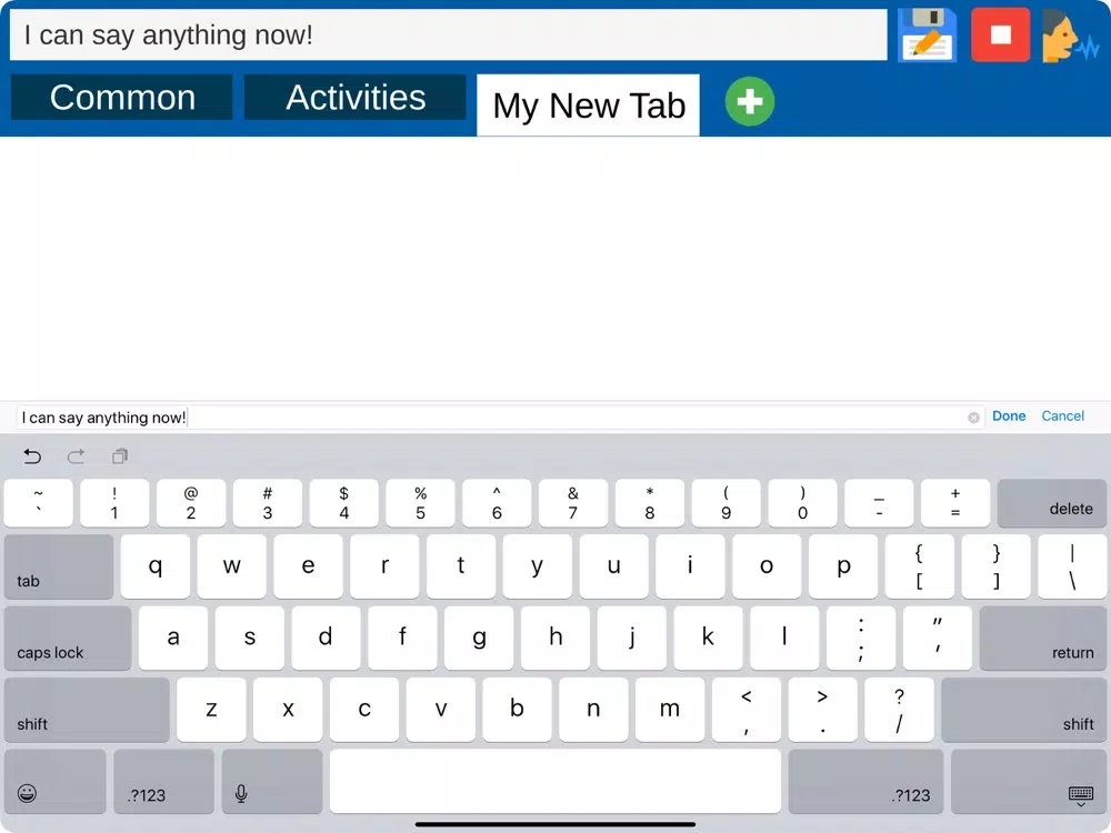 Captures d'écran de Say Something Virtual Voice iPad 