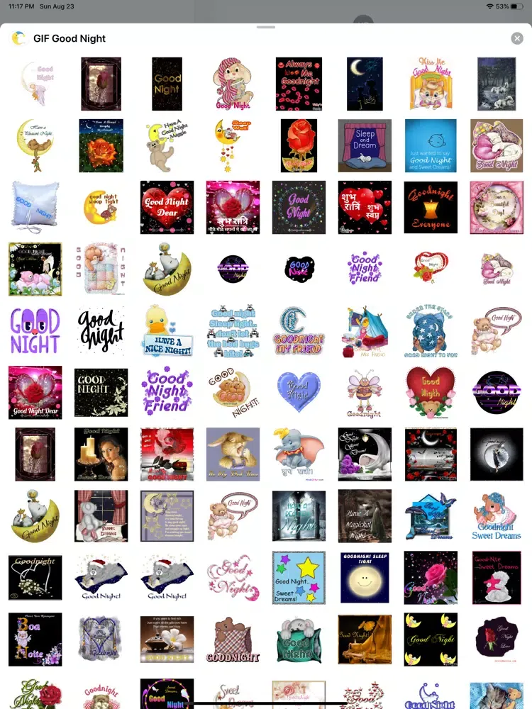 GIF Good Night iPad  Screenshots