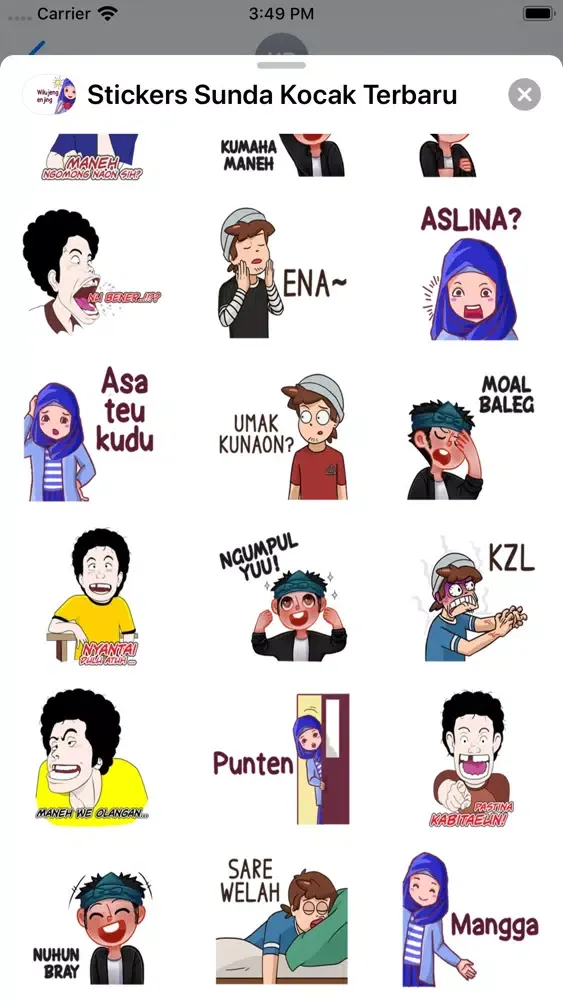 تصاویر Stickers Sunda Kocak Terbaru