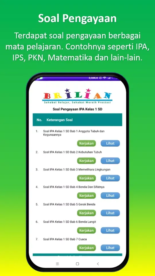 Bimbel Brilian Kelas 1 SD应用截图