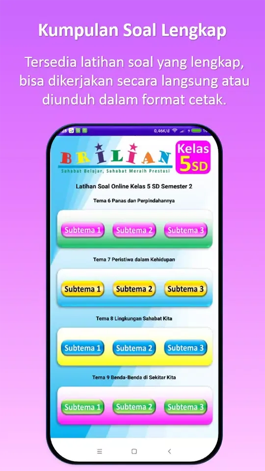 Capturas de pantalla de Bimbel Brilian Kelas 5 SD