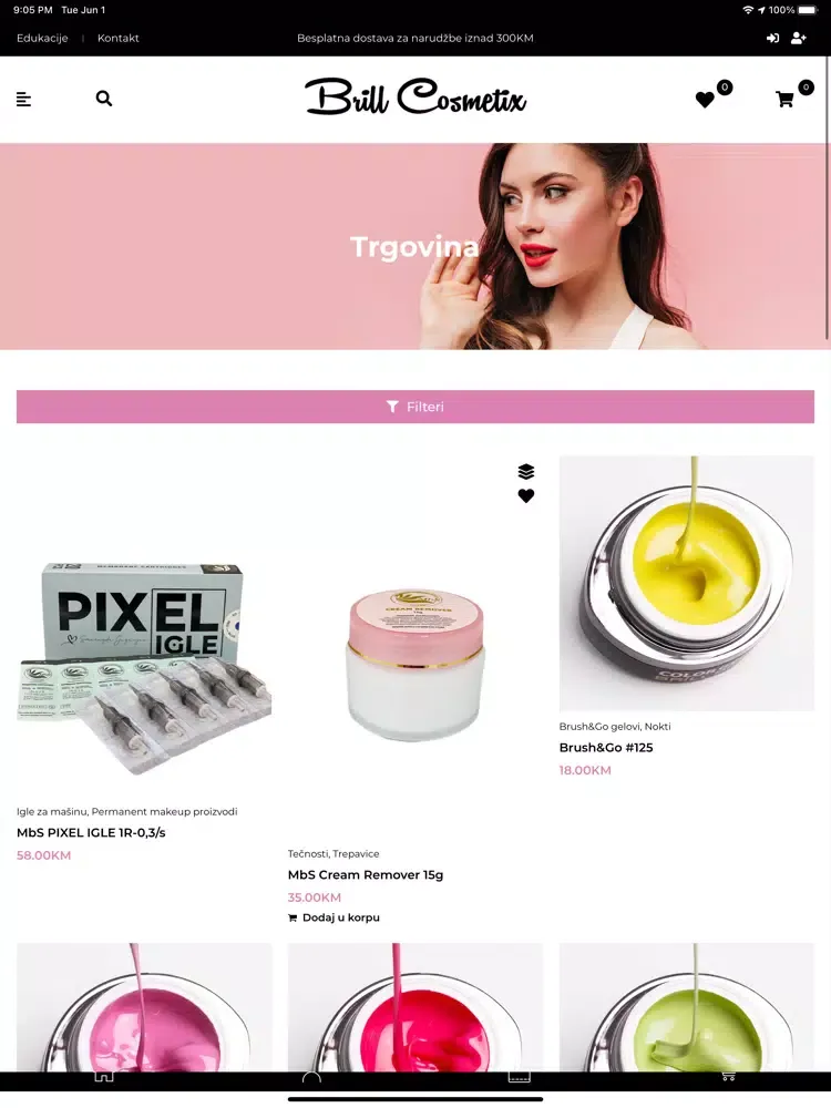 Brill Cosmetix iPad  Ekran Görüntüleri