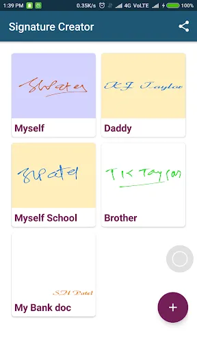 Capturas de pantalla de Signature Creator