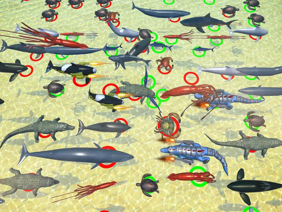 Sea Animal Battle Simulator iPad  স্ক্রিনশট