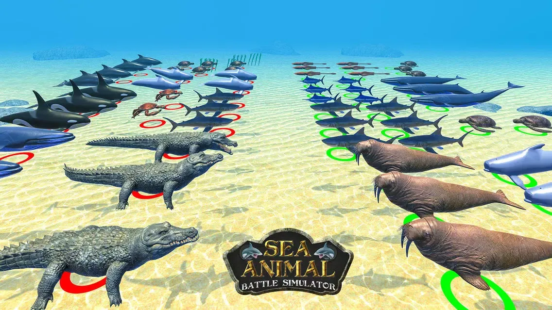 Sea Animal Battle Simulator স্ক্রিনশট