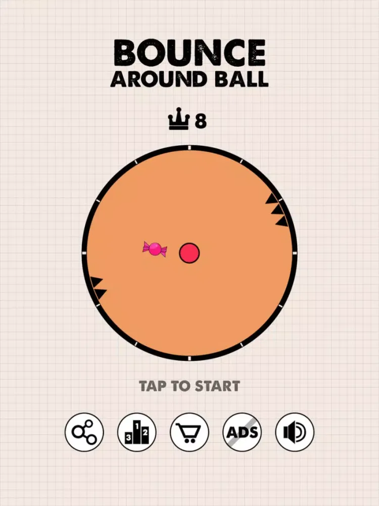 Tangkapan layar Bounce Around Ball iPad 