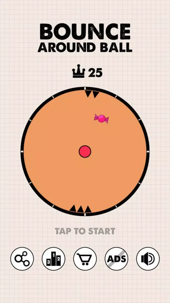 Tangkapan layar Bounce Around Ball