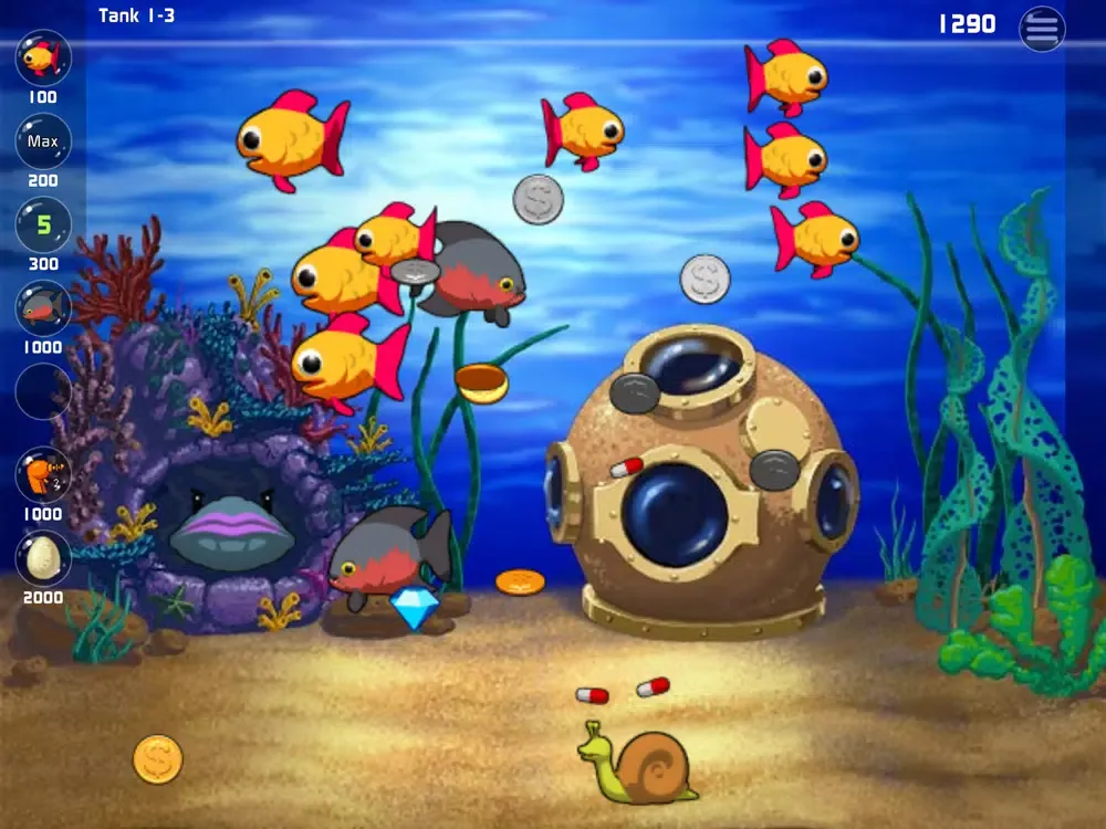 Tangkapan layar Insaniquarium! Deluxe iPad 