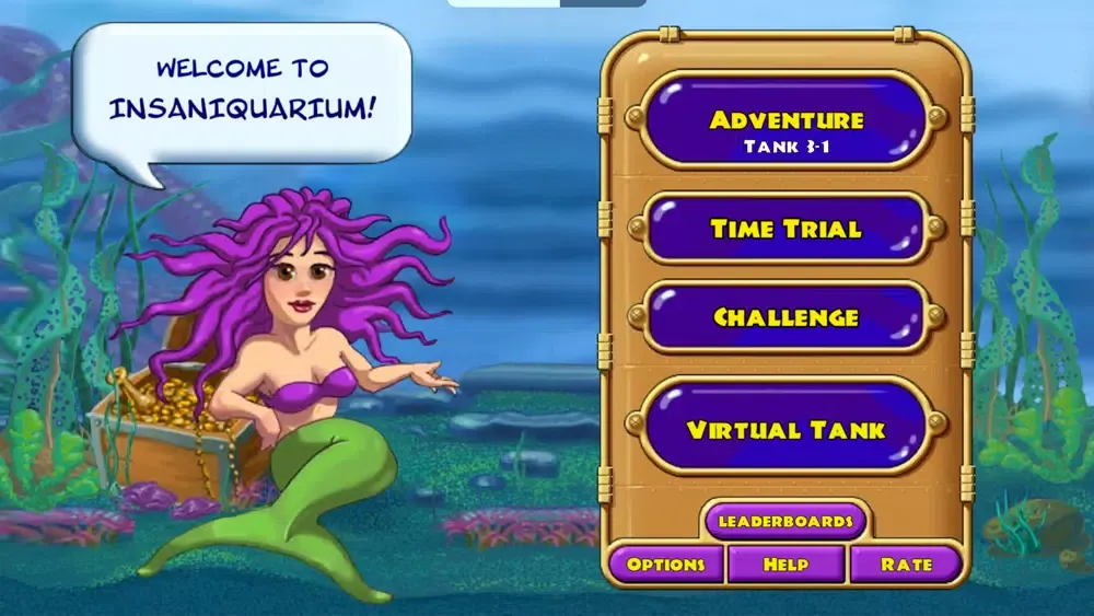 Tangkapan layar Insaniquarium! Deluxe