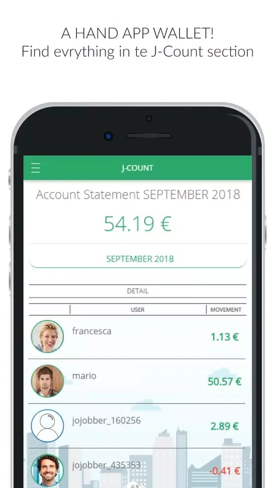 Captures d'écran de Jojob, Corporate Carpooling